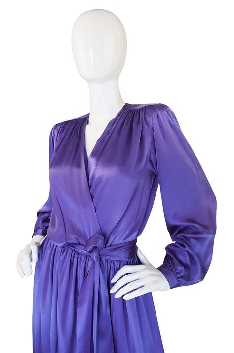 yves saint laurent purple dress|vintage yves saint laurent dress.